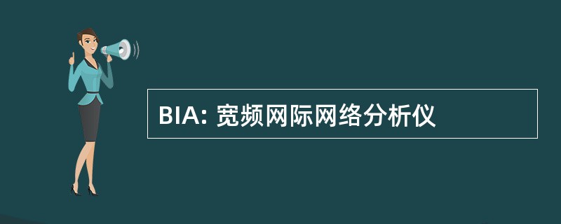 BIA: 宽频网际网络分析仪