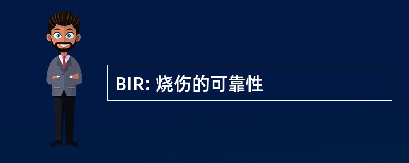 BIR: 烧伤的可靠性