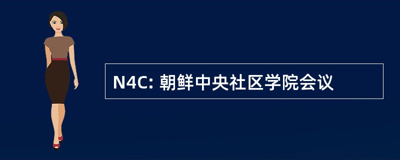 N4C: 朝鲜中央社区学院会议