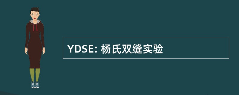 YDSE: 杨氏双缝实验