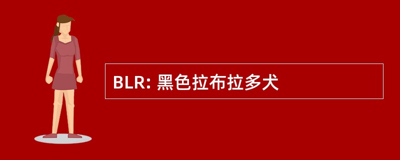 BLR: 黑色拉布拉多犬