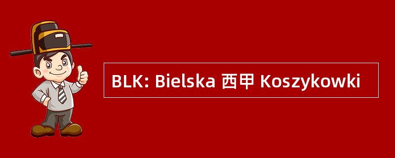 BLK: Bielska 西甲 Koszykowki