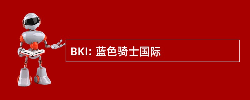 BKI: 蓝色骑士国际