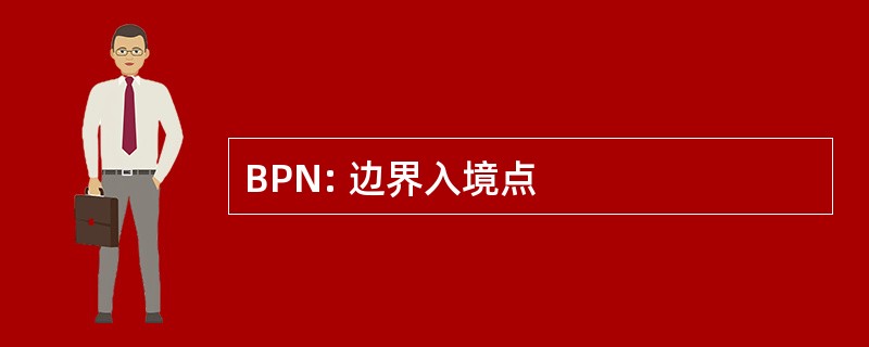 BPN: 边界入境点