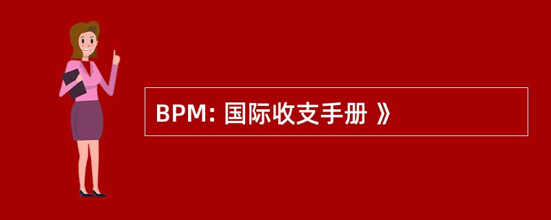 BPM: 国际收支手册 》