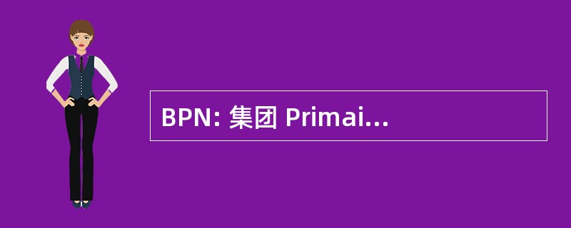 BPN: 集团 Primaire NumÃ © rique