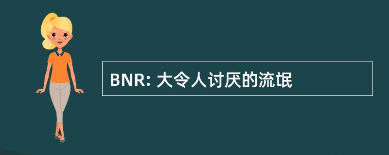 BNR: 大令人讨厌的流氓