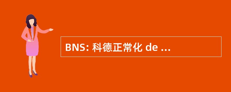 BNS: 科德正常化 de la Siderurgie