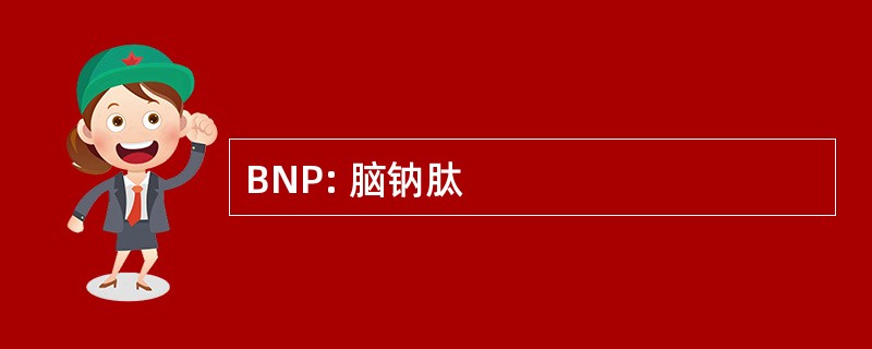 BNP: 脑钠肽