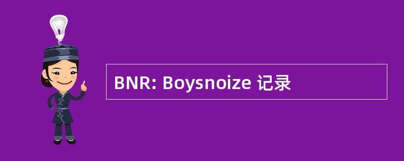 BNR: Boysnoize 记录