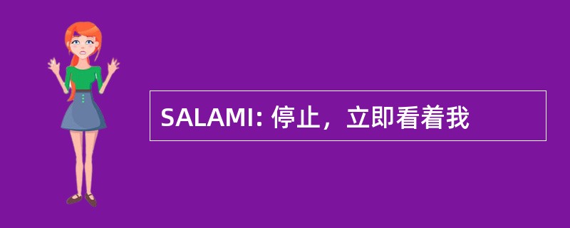 SALAMI: 停止，立即看着我