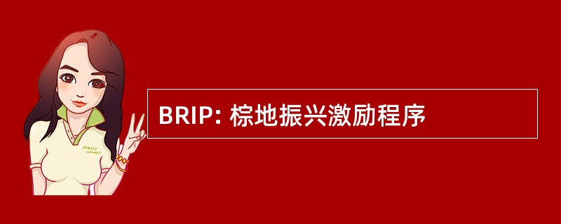 BRIP: 棕地振兴激励程序