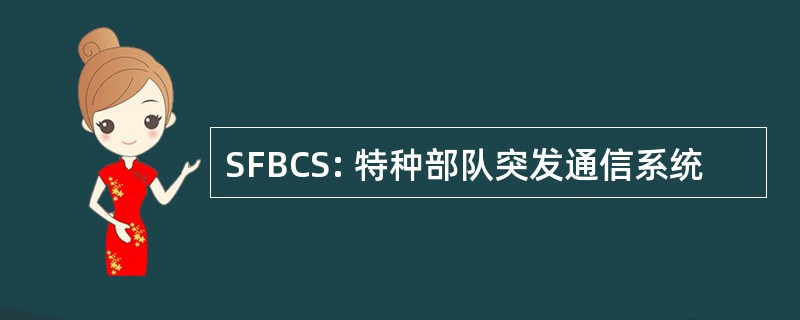 SFBCS: 特种部队突发通信系统