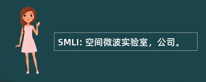 SMLI: 空间微波实验室，公司。