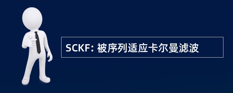 SCKF: 被序列适应卡尔曼滤波