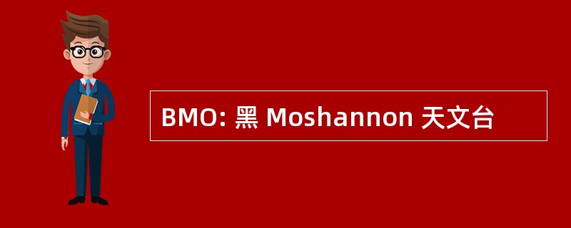 BMO: 黑 Moshannon 天文台