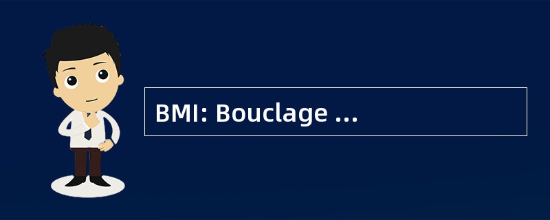 BMI: Bouclage MÃ © canique 工业