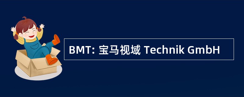 BMT: 宝马视域 Technik GmbH