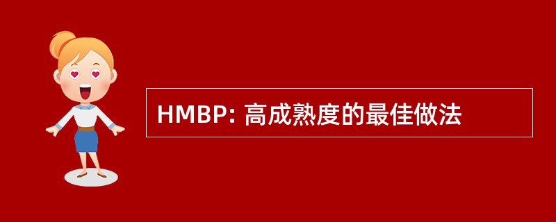 HMBP: 高成熟度的最佳做法