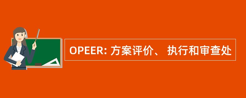 OPEER: 方案评价、 执行和审查处