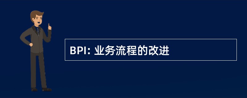 BPI: 业务流程的改进