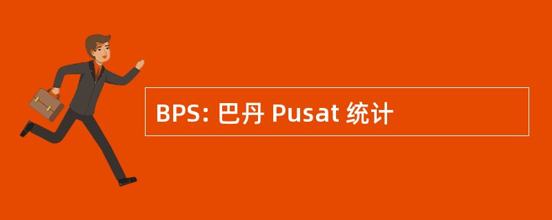 BPS: 巴丹 Pusat 统计