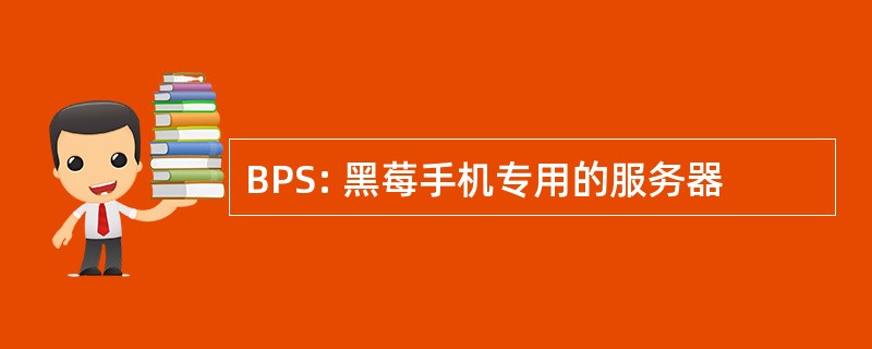 BPS: 黑莓手机专用的服务器