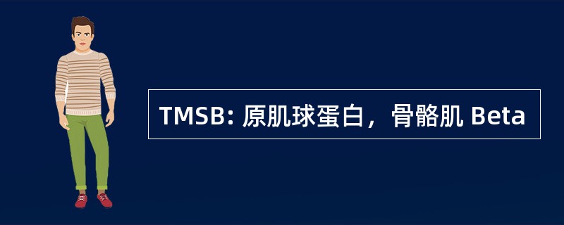 TMSB: 原肌球蛋白，骨骼肌 Beta