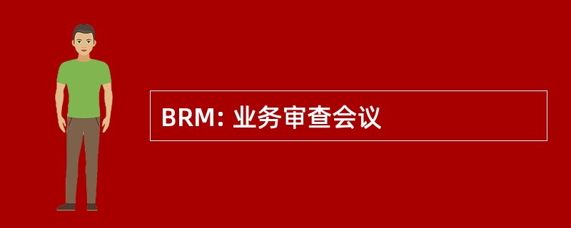 BRM: 业务审查会议