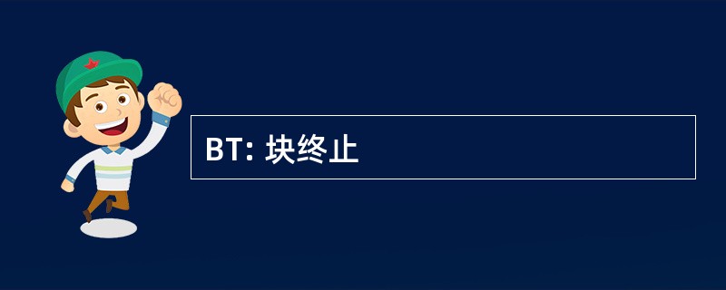 BT: 块终止