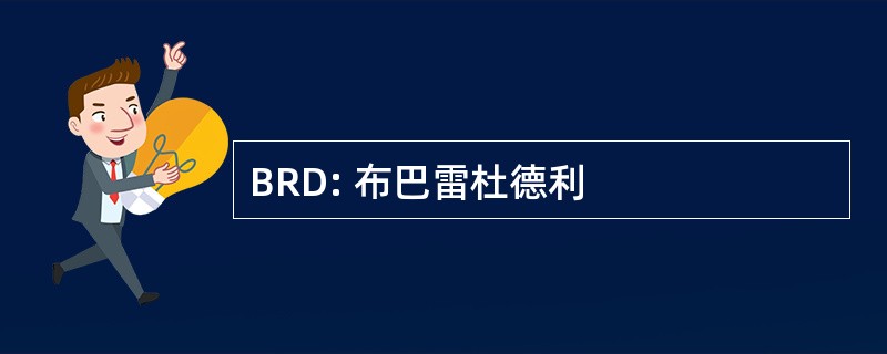 BRD: 布巴雷杜德利