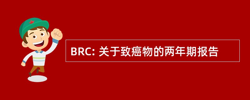 BRC: 关于致癌物的两年期报告