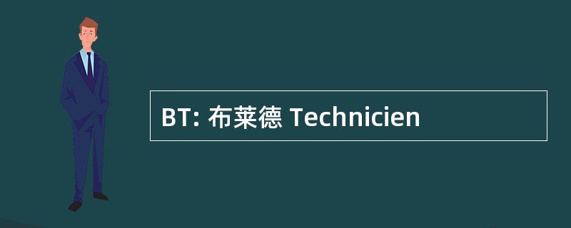 BT: 布莱德 Technicien