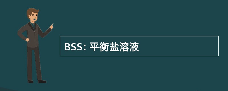 BSS: 平衡盐溶液