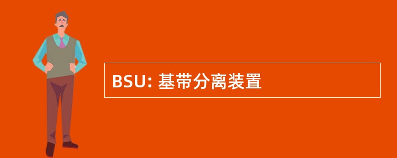 BSU: 基带分离装置