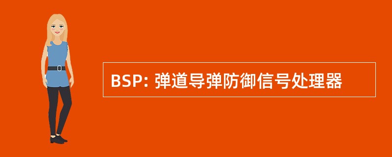 BSP: 弹道导弹防御信号处理器