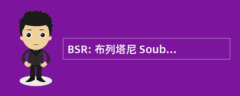 BSR: 布列塔尼 Soubassement RÃ © seaux