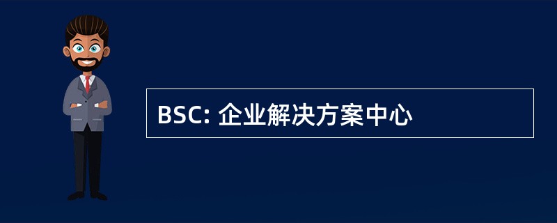 BSC: 企业解决方案中心