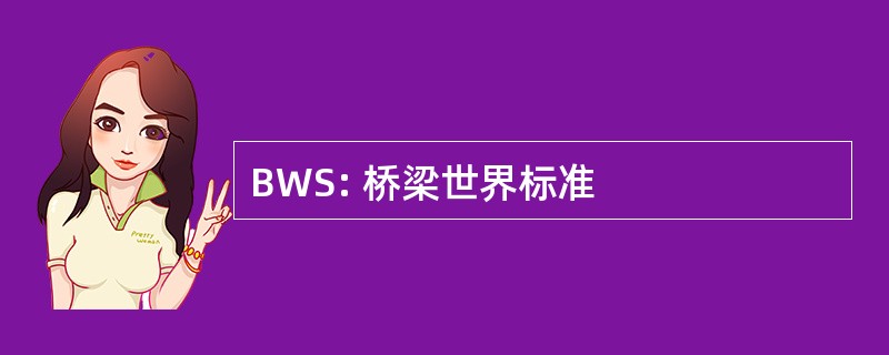 BWS: 桥梁世界标准