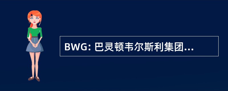 BWG: 巴灵顿韦尔斯利集团股份有限公司