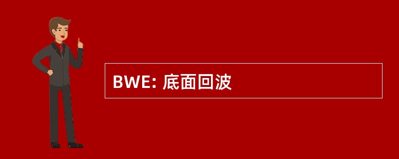 BWE: 底面回波