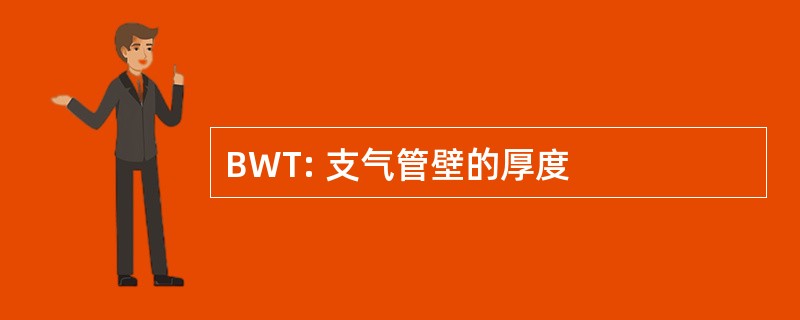 BWT: 支气管壁的厚度