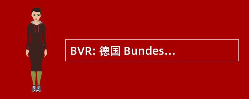 BVR: 德国 Bundesverband der Fernseh und Filmregisseure