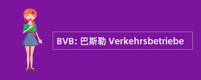 BVB: 巴斯勒 Verkehrsbetriebe