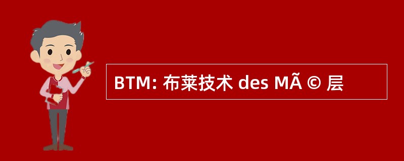 BTM: 布莱技术 des MÃ © 层