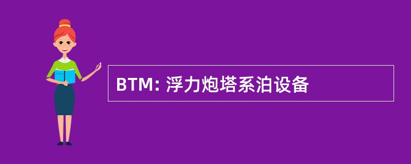 BTM: 浮力炮塔系泊设备