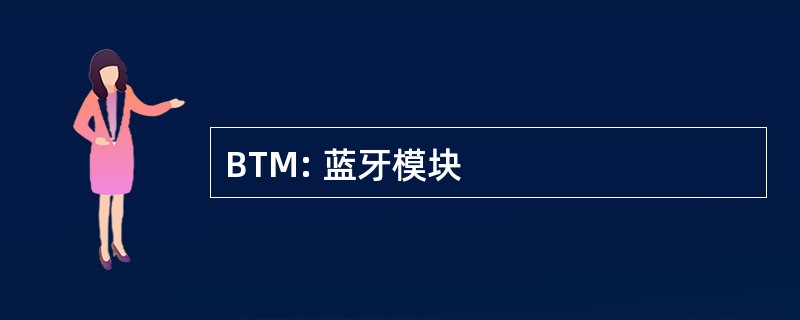 BTM: 蓝牙模块