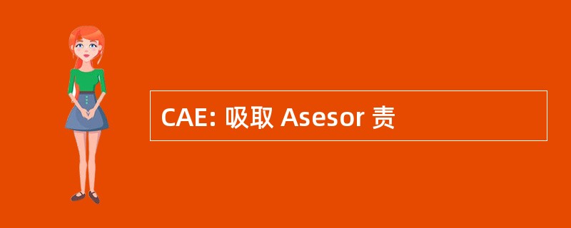 CAE: 吸取 Asesor 责