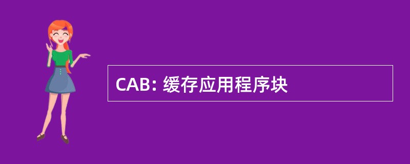 CAB: 缓存应用程序块