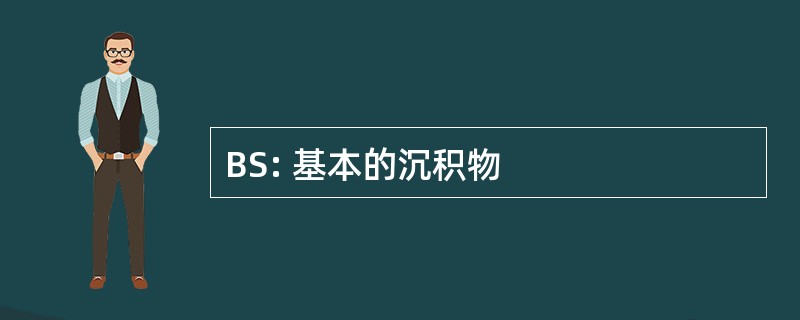 BS: 基本的沉积物